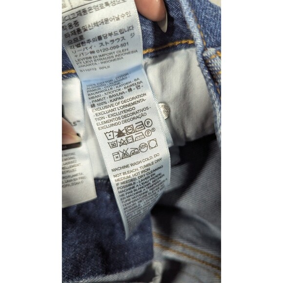 Levis Premium Women Jeans 26x29 '94 Baggy Wide Leg Relax Fit 90s High Rise - Picture 7 of 11